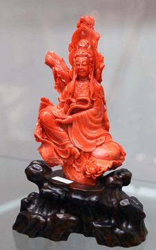 红珊瑚观音菩萨像