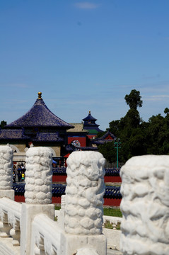 北京天坛风光之白玉栏杆