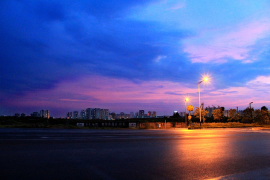 来宾市夜景图