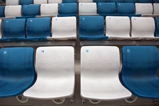 体育场的观众座椅