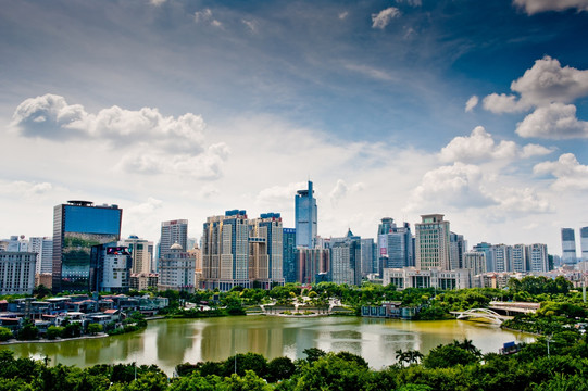 南宁汇歌湖全景