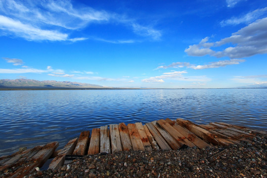 青海茶卡盐湖风景