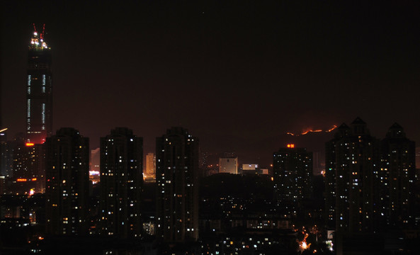 香港元朗山火