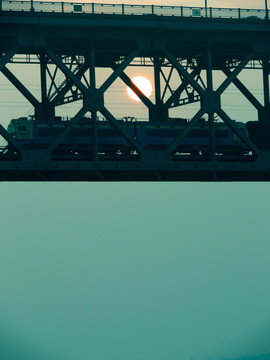 南京长江大桥 高清摄影 铁路桥