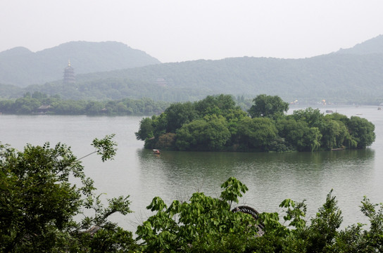 杭州西湖 登高远眺西湖美景