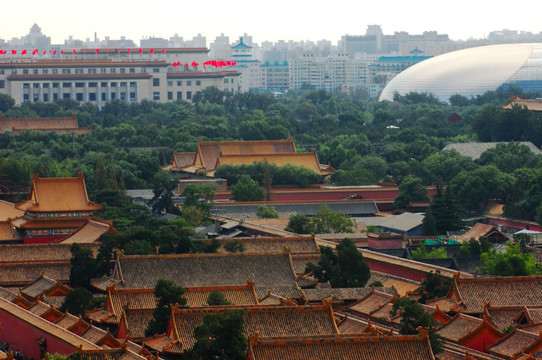 故宫与国家大剧院