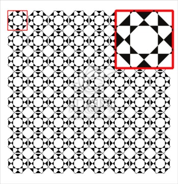黑白钻石型四方连续图案