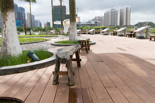 防城港海洋文化公园 木凳