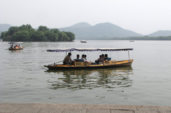 杭州西湖 游船
