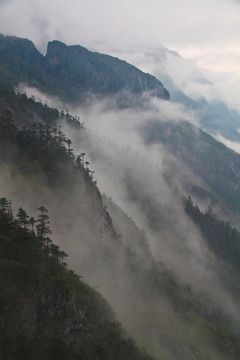 玉龙雪山云雾