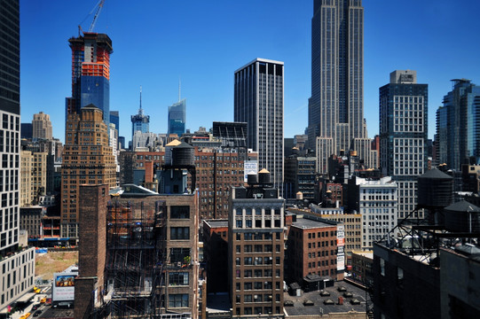 美国纽约曼哈顿街景
