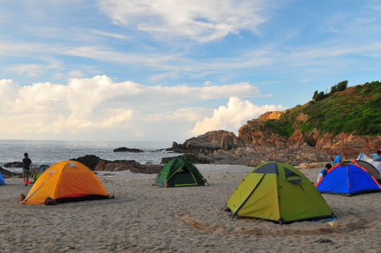 海洋海岛 岛屿 环境保护 露营