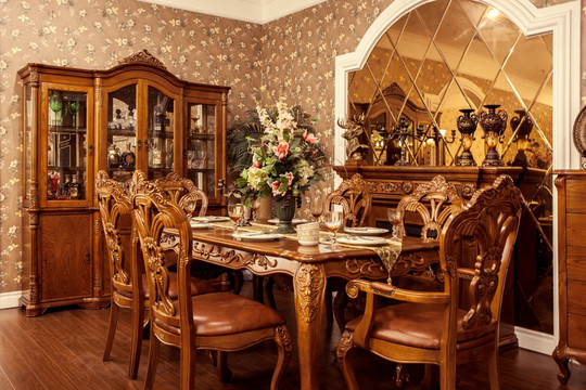 欧式餐厅家具