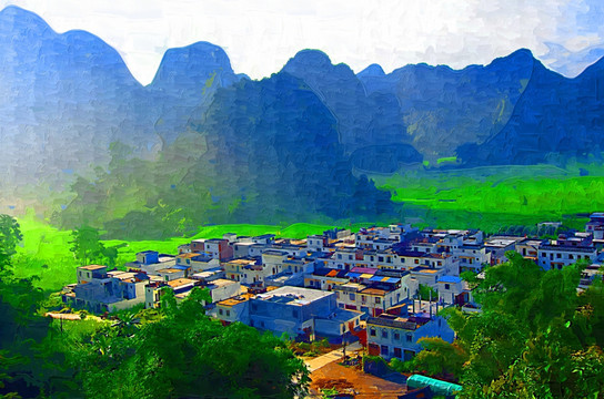 风景油画