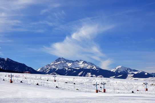 雪山 滑雪场