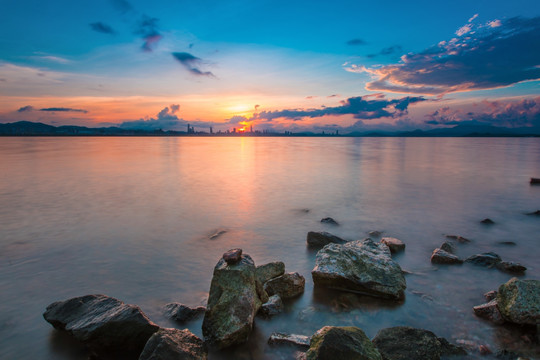 深圳湾日出