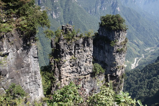 自然风光 山峰 高山 柴埠溪