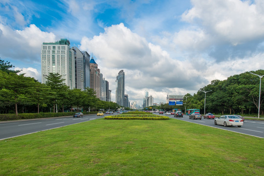 深圳 深南大道 竹子林