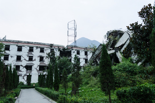 汶川地震遗址 漩口中学遗址