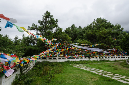 跑马山风马旗 经幡