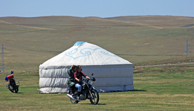 草原 蒙古包 牧民