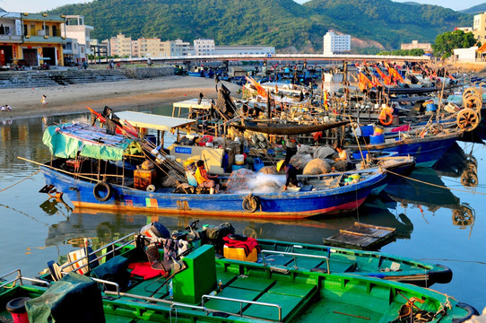 渔港 码头 渔船 全国十大渔港