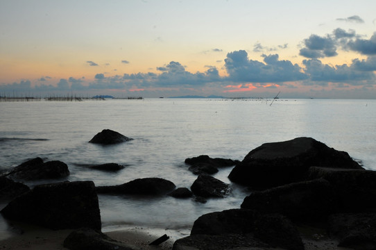 海洋海岛 海上日落 黄昏