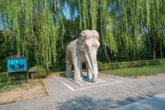 北京 十三陵 神路 神道 雕像