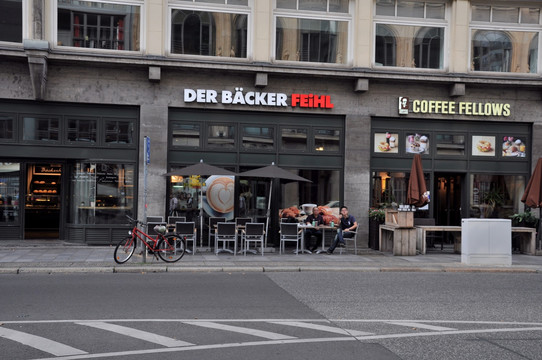 德国街景 露天咖啡