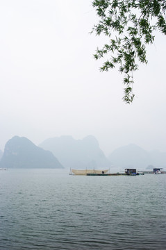 靖西渠洋湖风光 广西山水风光