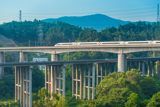 高架桥 立交桥 高铁 高速公路