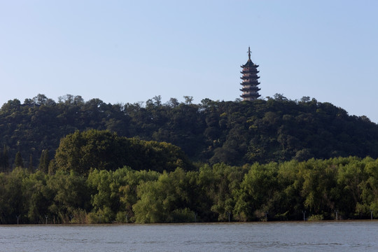 镇江焦山风景区 著名景点 水面