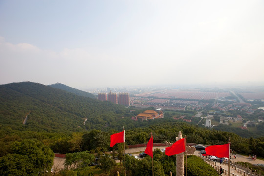 华西村 鸟瞰 中国 江苏 村镇