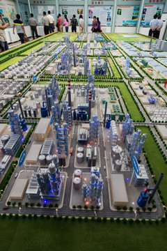 石油炼化厂展厅模型 竖片