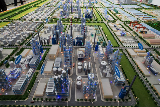 石油炼化厂展厅模型