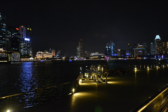 新加坡滨海湾夜景
