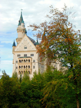 慕尼黑的新天鹅城堡