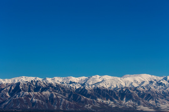 天山 山脉 雪山
