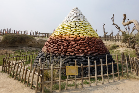 贺兰山祭祀石堆