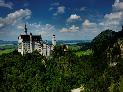 欧洲森林城堡