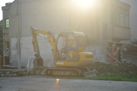 挖掘机 建筑工地 挖掘机机械