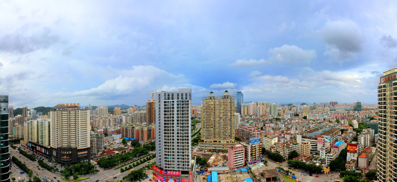 城市鸟瞰 全景图