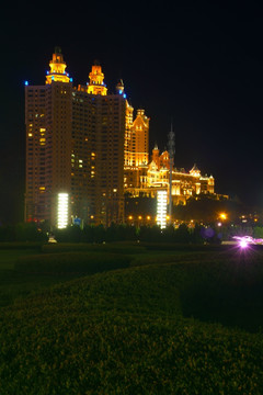 大连星海国宝夜景