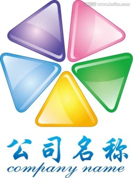 五彩三角LOGO