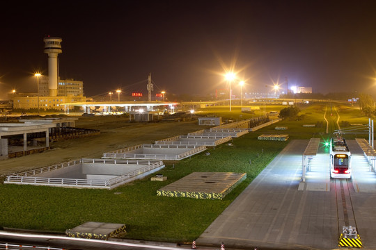 沈阳机场夜景全景