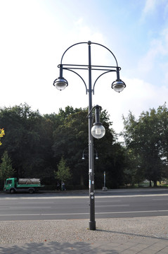 德国街景 城市路灯