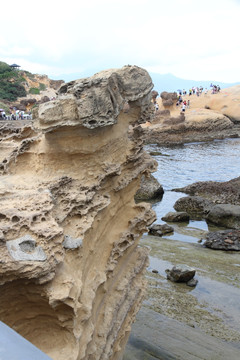 台湾野柳风景区 礁石