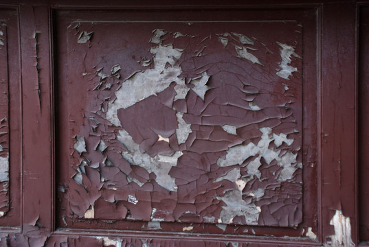 门 剥落的油漆 破旧的门 斑驳
