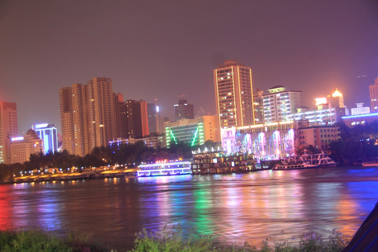 黄河明珠西北重镇兰州夜景