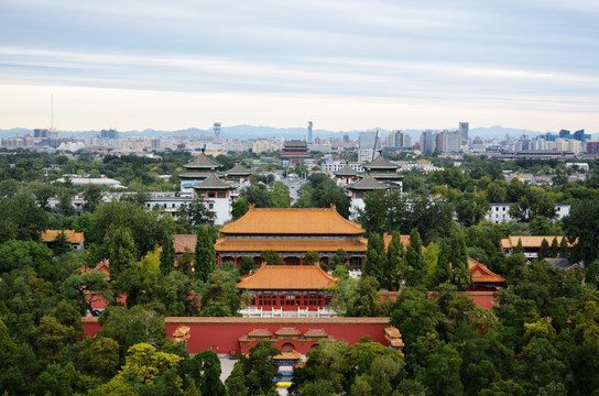 北京地安门全景